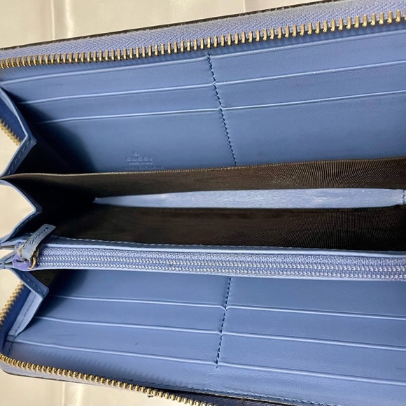 Gucci GG Blue Marmont Leather Wallet Japan Exclusive - Picture 5 of 13